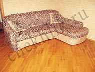 Пример работы по пошиву чехла на угловой диван